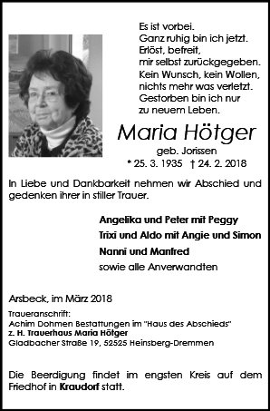 Maria Hötger