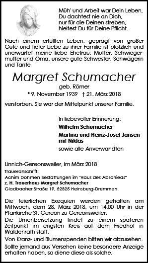 Margret Schumacher