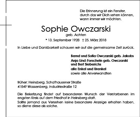 Sophie Owczarski