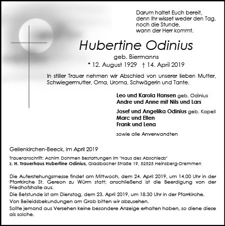 Hubertine Odinius