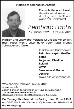 Bernhard Lachs
