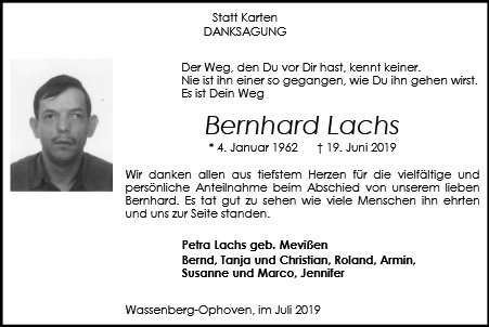 Bernhard Lachs