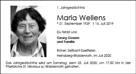 Maria Wellens