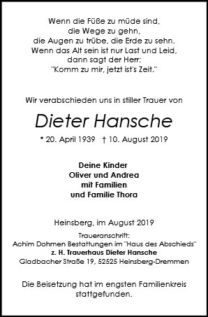 Dieter Hansche