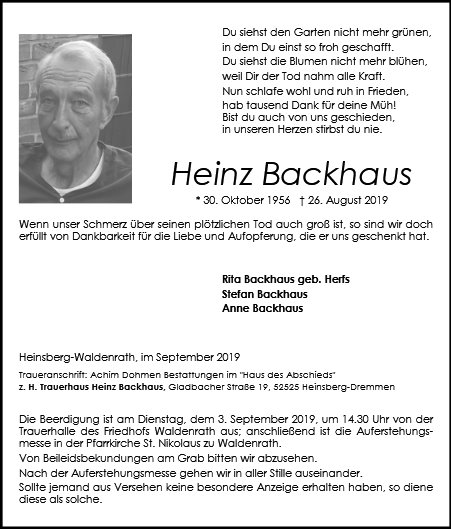 Heinz Backhaus