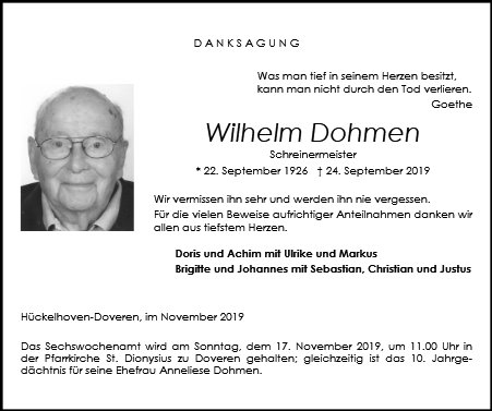 Wilhelm Dohmen