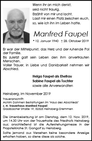 Manfred Faupel