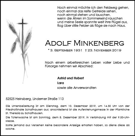 Adolf Minkenberg