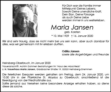 Maria Jansen