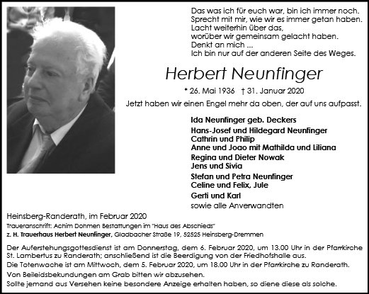 Herbert Neunfinger