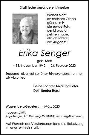 Erika Senger