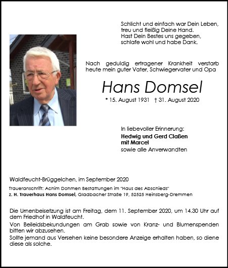 Hans Domsel