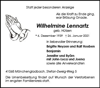 Wilhelmine Lennartz