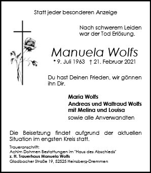 Manuela Wolfs