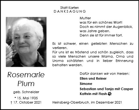 Rosemarie Plum