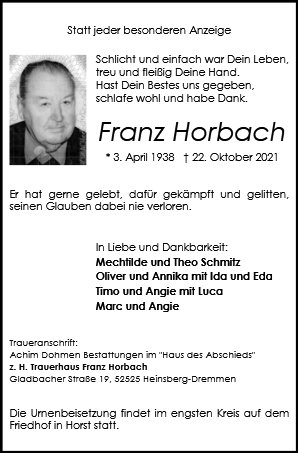 Franz Horbach