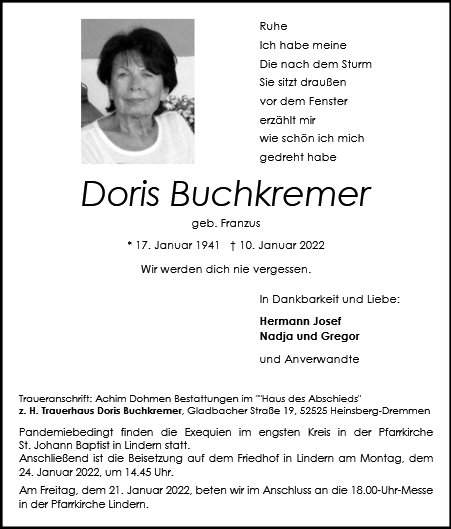 Doris Buchkremer