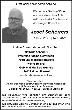Josef Scherrers