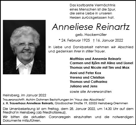 Anneliese Reinartz