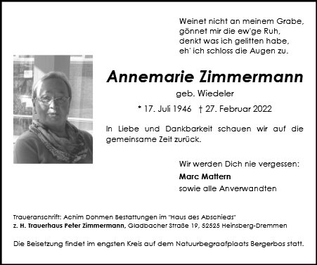 Annemarie Zimmermann