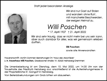 Willi Poschen