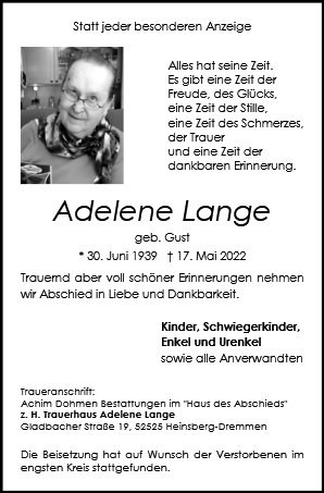 Adelene Lange
