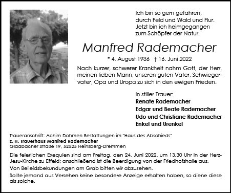 Manfred Rademacher