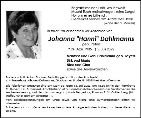 Hanni Dahlmanns