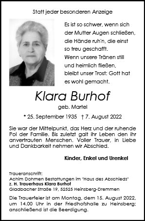 Klara Burhof