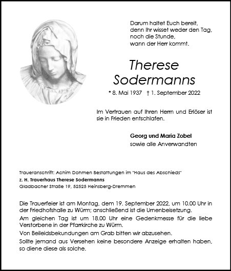 Therese Sodermanns