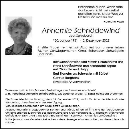 Annemie Schnödewind