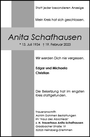 Anita Schafhausen