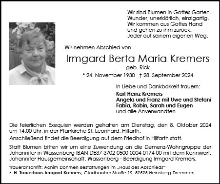 Irmgard Kremers