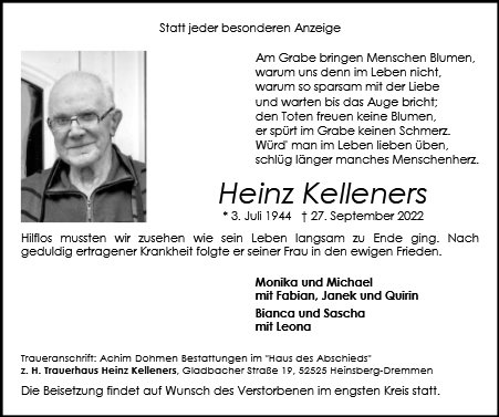 Heinz Kelleners
