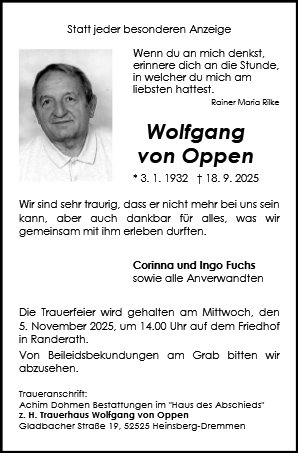 Wolfgang von Oppen