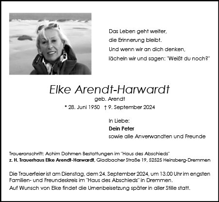 Elke Arendt-Harwardt