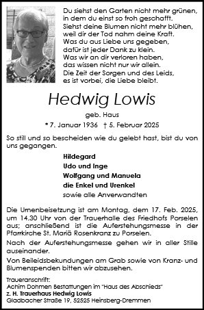 Hedwig Lowis