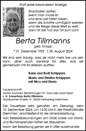 Berta Tillmanns