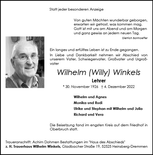 Wilhelm Winkels