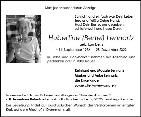 Hubertine Lennartz