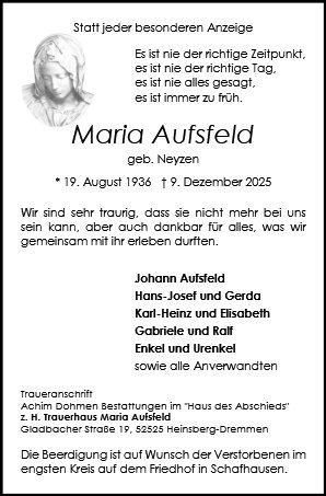 Maria Aufsfeld