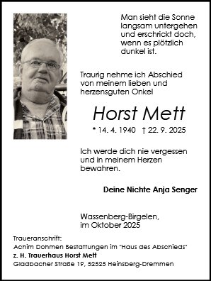 Horst Mett