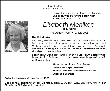 Elisabeth Mehlkop