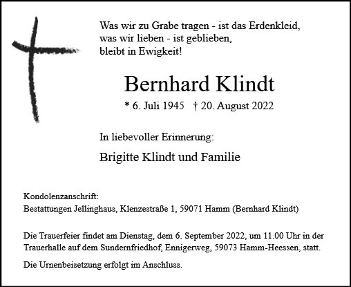 Bernhard Klindt