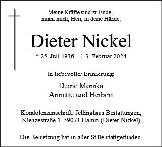 Dieter Nickel