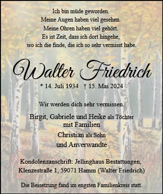 Walter Friedrich