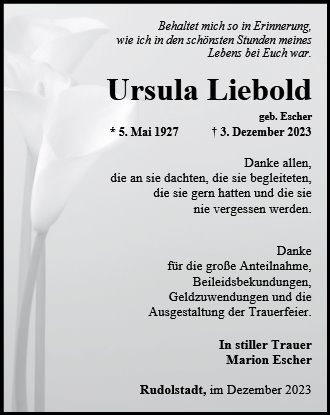 Ursula Liebold