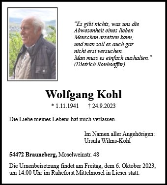 Wolfgang Kohl