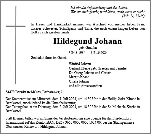 Hildegund Johann