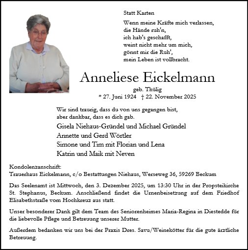 Anneliese Eickelmann